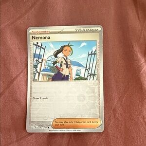 Nemona Trainer Card with Vibrant Artwork